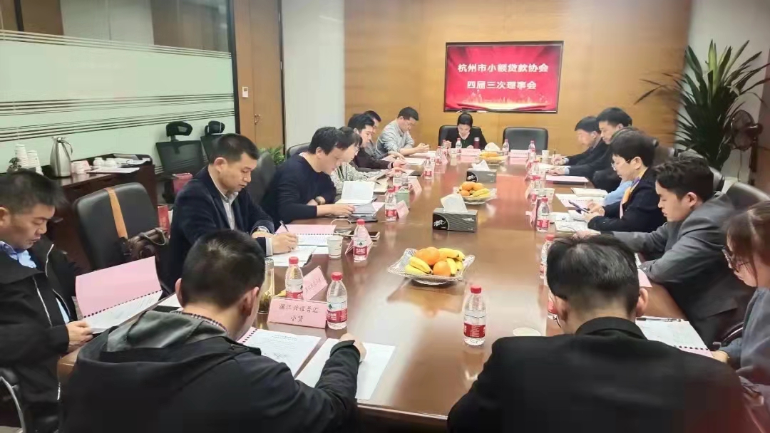  耀世娱乐小贷参加市小贷协会四届三次常务理事会